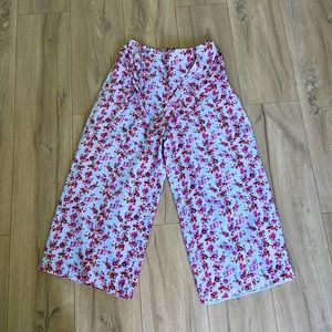 Club Monaco Silk Cropped Pant